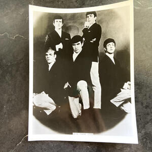 Dave Clark Five Group Photo 8x10 B&W Vintage (B35)
